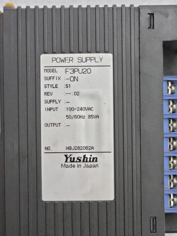 Yushin F3PU20 Power Supply Module 100-240Vac F3PU20 (USED WORKING)